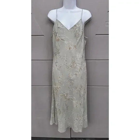 David Warren NY | Dresses | David Warren Ny Vtg Y2k 9s Silk Floral Midi Slip  Dress Fairy Cottagecore Sz 2 | Poshmark